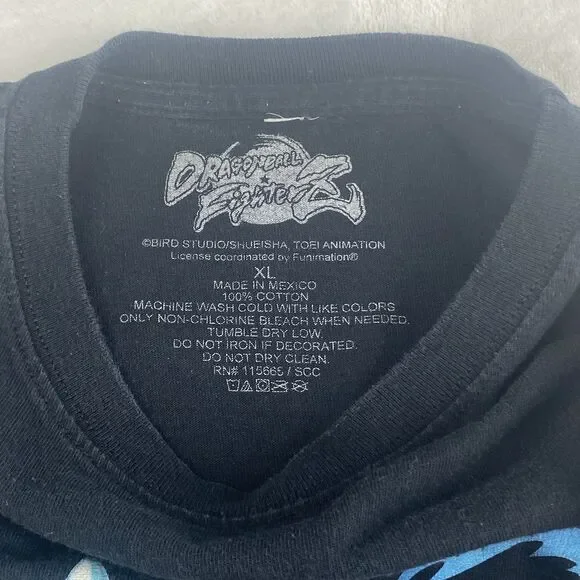 Dragon Ball Fighter Z Goku and Vegeta Graphic Shirt Adult Extra Large Black - Picture 5 of 5